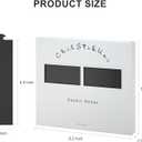 Polymer Material Reusable Napkin Band, Glue-Free Tear-Proof Water Resistant Oil-Proof Napkin Bands Set of 200(Front Black Color and Back White), 6 Adjustable Sizes Napkin Rings