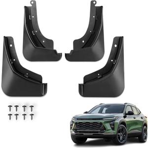 Mud Flaps Compatible with Chevrolet Trax 2026 2025 2024, Mud Guards 4pcs Fender Guards Compatible with Chevy Trax Accessories 2026 2025 2024 No Drill Splash Guards (Black)