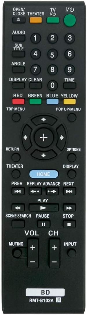 RMT-B102A Replace Remote Control Applicable for Sony Blu-ray Player BDP-S350 BDP-BX1 BDPS350 BDPBX1 RMT-B102P RMT-B103A BDP-S550 BDP-S5000ES BDPS550 BDPS5000ES