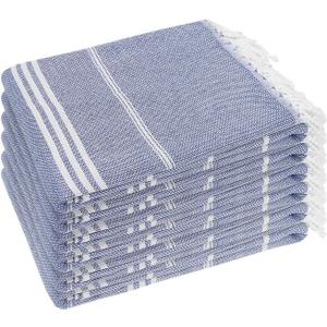 YSYJ Turkish Beach Towel 6 Pack Beach Towels 36"x71" Beach Towel Oversized Sand Free Turkish Towel Quick Dry Bath Towels Navy