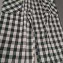 Women's Gingham Pants High Waisted Wide Leg Casual Checkered Trousers with Pockets Summer Travel Loose Outfits, Large