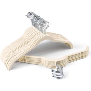 Sishynio Premium Velvet Shirt Hangers 30 Pack, Non-Slip 360° Swivel Hook Slim Flocked Coat Hanger, Space Saving Felt Hanger for for Tank Top, Blouses, Strappy Dresses Sishynio Premium Velvet Shirt Hangers 30 Pack, Non-Slip 360° Swivel Hook Slim Flocked Coat Hanger, Space Saving Felt Hanger for for Tank Top, Blouses, Strappy Dresses