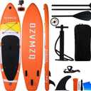 Standup Paddle Board Inflatable paddleboards Adults sup Stand up Blow up Tabla (Orange)