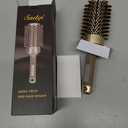 Sndyi Large Round Brush for Blow Out, 2.1 Inch Nano Thermal Ceramic Ionic Round Hair Brush with Boar Bristles, Boost Shine and Volume, Quick Blow Drying and Styling, Best for Long Thick Hair