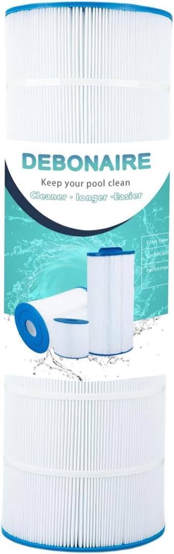 DEBONAIRE CC150 Pool Filter Cartridge Replacement for Clean & Clear CCRP150, Compatible with Pleatco PAP150, Pentair R173216, Unicel C-9415, Filbur FC-0687, 160317, 160355, 160352,150 sq.ft.1 Pack