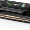 95kpa Vacuum Sealer Machine,Commercial Full Automatic Food Sealer,10-in-1 Sealing System with Double Heat Seal,Bags Storage, Easy-Lock Handle,Build-in Cutter,1 Bag Rolls and 10 pcs Pre-cut Bags