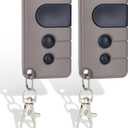 2 for Sears Craftsman Garage Door Remote 53680 139.53680 53681 139.53681 HBW1255 971LM 973LM,Key Chain Garage Door Opener Remote Work with RED/Orange Learn Button ONLY(1997-2005)