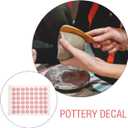 TEHAUX Ceramic Transfer Paper 20.86X14.76In Underglaze Flower Decals for Pottery High-Temperature Kiln Firing Porcelain Stickers for Clay Sculpture Decoration