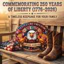 USA 250th Anniversary Wooden Door Sign, 1776-2026 Commemorative Bald Eagle Patriotic Wall Hanging Decor, Cheers to Freedom Party Wreath for July 4th Home Porch Decor(250year-3)