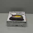 Elite Gourmet ESB-301BF# Countertop Single Cast Iron Burner, 1000 Watts Electric Hot Plate, Temperature Controls, Power Indicator Lights, Easy to Clean, Black