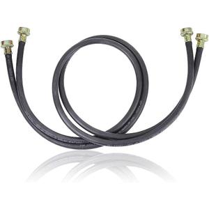 Whirlpool 8212641RP Genuine OEM Fill Hoses For Washers, 5 Feet Black Accessory  Replaces 211053, 3389955, 4319131, 4392905, 4392905R, 661592, 687104, 694044, 694045, PS407504, W10830966