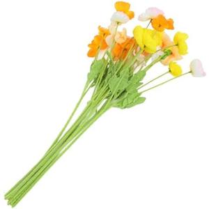 VALICLUD 13PCS Artificial Peony Bouquet Multi-Color Faux Flowers Stems Home Decor for Weddings Parties and Garden Arrangements