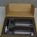 Molimoli Oil and Vinegar Dispenser with Metal Pour Spout, Weighted Pourer, Glass Bottle Dispenser for Kitchen, Olive Oil Cruet, Glass Olive Oil Bottle | 500ml, Set of 2