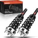 A-Premium Front Complete Struts Compatible with BMW X5 2007-2013, X6 2008-2014 - 2x Replacement Suspension Shock Absorber with Coil Spring Assembly