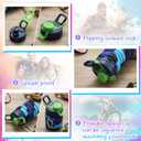 CHENGU 5 Pcs Collapsible Water Bottles 16 oz Portable Foldable Water Bottles Silicone Leak Proof Travel Water Bottle Reusable Sports Water Bottle with Metal Clip for Camping Hiking Travel (Colorful)