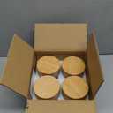 DRKIO 16 Oz Overnight Oats Containers with Bamboo Lids - 4 Pack Glass Storage Jars with Airtight Lids Wide Mouth Mason Food Jars Great for Meal Prep Salad Chia Pudding Snacks Yogurt Sugar Spice Cereal