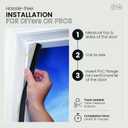 M-D Building Products 91812 Soundproof Weather Stripping Door Seal, 90 feet Black Vinyl-Coated Foam Kerf/Channel, Easy to Install, Large Gap Coverage, Dust & Water Prevention