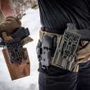 QLS Quick Locking System Kit Included QLS Fork and Receiver Plate with Mid-Ride UBL Universal Belt Loop for Duty Belt Holster