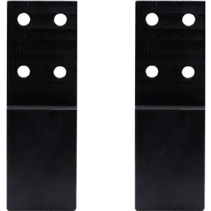 2 Pcs Bed Frame Legs Replacement Parts Bed Feet Furniture Support Leg Reinforcement Kit for Wooden Beds Table Cabinet Sofa Bolt-On Direct Replacement Straight Leg Replace Part Not Plastic Black 4inch