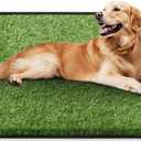 Artificial Grass for Dogs Potty, 31"x51" Reusable Pet Training Mat for Home and Travel, Washable Hemmed Edge Grass Pee Pad with Drainage Holes, Easy to Clean (31"x51")