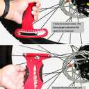 Bicycle Spoke Tension Meter Wrench Repair Tool Set, 8pcs Adjustment Bike Bicycle Spoke Indicator Tensiometer Wrench, Wheel Repair Tool W/Valve Wrench/Spoke Wrench/Tire Lever/Hex/Socket Wrench