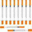 0.5ml 31G 5/16" syring, Seringe insulin, Individually Packed, Smooth & Comfortable, Pack of 100
