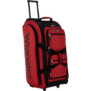 Wrangler 30" Wesley Rolling Duffel Bag, Salsa Red