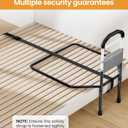 Bed Rails for Elderly Adults Safety, SGS Tested & ASTM Compliant, 350lbs Support, Tool-Free Setup, Wider Contact Base for Enhanced Stability, Adjustable Bed Rail for Seniors, Fits Twin to King, Black