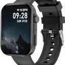 BRIBEJAT Smart Watch for Men Women (Make/Answer Call), HD 2.01'' Smartwatch IP68 Waterproof, Fitness Tracker Pedometer SpO2/Heart Rate/Sleep Monitor, Compatible with iPhone Samsung iOS Android Phone (Black)