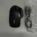 TECKNET Wireless Mouse, Bluetooth Mouse (BT5.3/5.0 & 2.4G) Rechargeable Ergonomic Optical Mouse with 6 Adjustable DPI, Side Scroll, Quiet Clicks, USB A Receiver, 7 Buttons, Wide Compatibility - Black