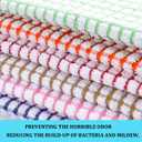 Kitchen Towels and Dishcloths Set, 16 x 25 12 12, Set of Bulk Cotton Dish for Washing Dishes Rags Everyday Cooking Baking