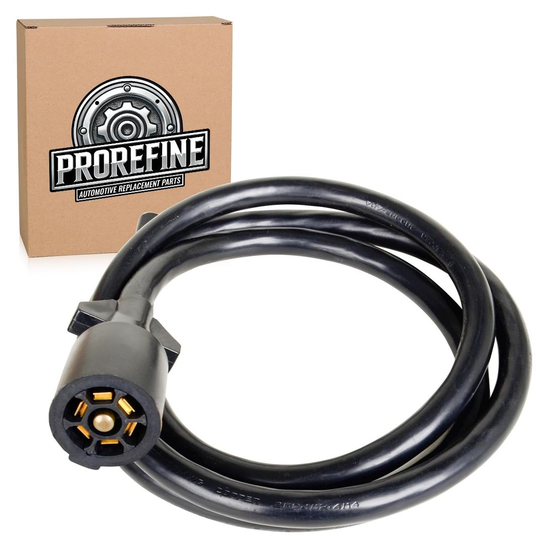 56601 Upgraded 6-Foot 7-Pin Trailer Wiring Harness Extension Compatible with RV Blade Trailer Replacement