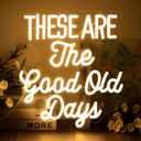 These Are The Good Old Days Neon Sign Dimmable Neon Signs for Wall Decor Inspirational LED Signs USB Light Up Sign for kids Girl Boy Room Wall Decor Nursery Bedroom Playroom Decoration Essentials