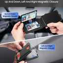 5 x [High-Capacity] Wallet for Men with 2 ID Windows, 15-18 Credit Card Holder, Smart Pop-Up Bifold RFID Blocking Metal Case, Tactical Compact Wallet, Money Clip, Birthday Gifts for Him, Mens Front Pocket