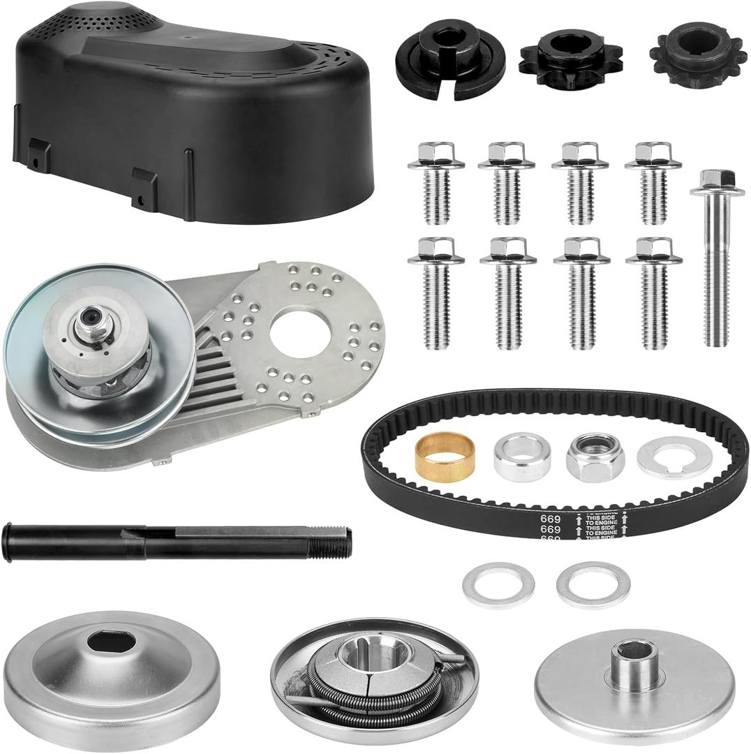 Torque Converter 30 Series Mini Bike 2-7Hp Go Kart CVT Clutch 3/4 inch 10T #40/41/420&12T #35 Chain Drive Belt Pulley for Predator 212cc, Manco Comet TAV2 Mini Bike Engine Replace for 219552A 218353A