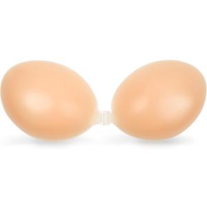 Strapless Sticky Adhesive Bra Invisible Push up Reusable Silicone Off Backless Viscous for Women Dress