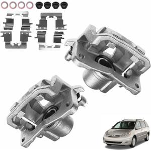 munirater 19B2872 4772128020 19B2873 4772228010 Rear Left and Right Brake Caliper Replacement for 2004-2006 Sienna 3.3L 2007-2010 Sienna 3.5L