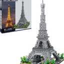CSNRHG Paris Eiffel Tower World Famous Architectural Model Micro Building Blocks Set 3350 Pieces 3D Puzzle Toys Gifts for Kid and Adult