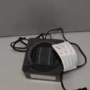 Gaiatop Mini Space Heater, Lightweight PTC Ceramic Fast Heating 500W Energy Efficient for Indoor Use, Overheating & 45 Tip-Over Protection, Portable Desk Electric Heaters for Office Home Black