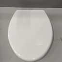 LUXE TS1008E Elongated Comfort Fit Toilet Seat with Slow Close, Quick Release Hinges, and Non-Slip Bumpers (White)