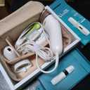 Braun IPL Skin iExpert, at Home Laser Hair Removal, Permanent Visible Hair Reduction, with Free App, Smart IPL, Vanity Case, Venus Razor, 2 Smart Heads, Facial Trimmer, PL7219 (White/Bronze New)