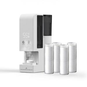 Hot Face Towel Heater Machine,5-Second Fast Automatic Disposable Towel Warmer, 55 Constant Temperature for Home Facial Treatments,Spa,Cleaning (Includes 80 Compressed Towels)