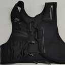 Running Vest for Women Men, USA Original Patent, Adjustable Chest Straps Running Hydration Vest with 500ml Soft Flask, Lightweight Reflective Hydration Backpack for Marathon (X-Small-Small, Black)