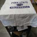 Graphic T-Shirt – White Base with Purple Graphic Print & Nittany Lions Oval Logo, 2XL
