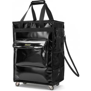 BALEINE Reusable Grocery Bags on Wheels, Rolling Tote Bag, Shopping Trolley, Large Backpack Shopping Carts for Groceries