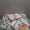 Comforter Set with Pillowcase Twin Size, Dragonfly Pink Flower Bloom, Bed Decor Wild Aesthetic Floral Botanical for Kids and Adults, Soft Cozy Bedroom Bedding Set