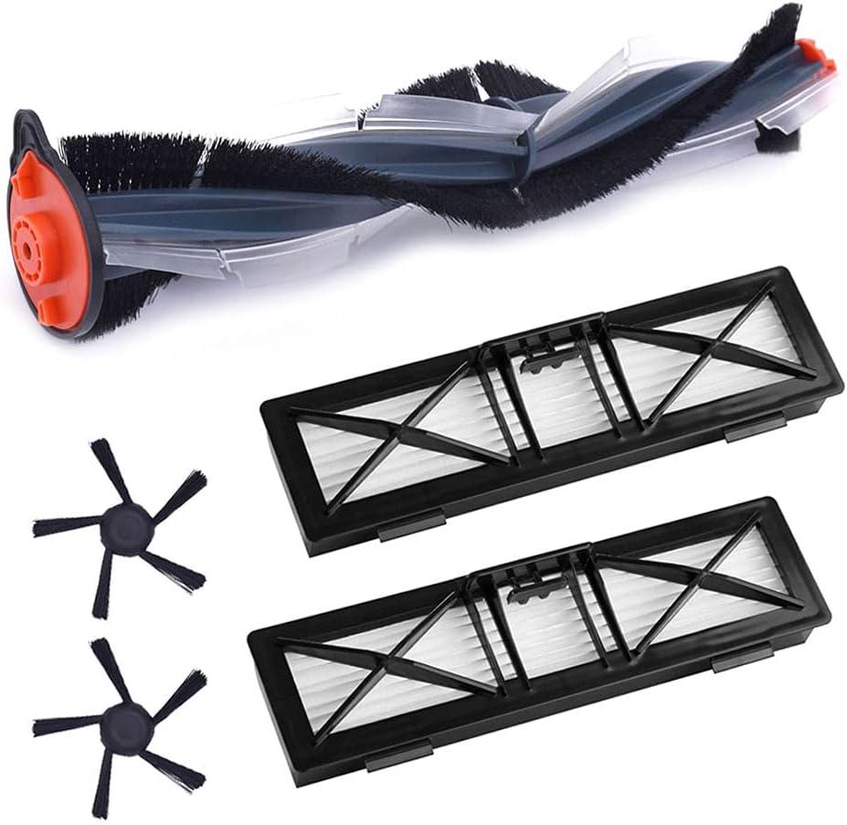 Replacement Parts Compatible with Neato Botvac Connected Series D10 D9 D8 D3 D4 D5 D6 D7 and D Series D75 D80 D85 Accessories with 1 Combo Brush 2 Ultra Filter 2 Upgraded 5-arms Side Brush.