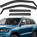 ACLONG in-Channel Rain Guards Black Window Visors Compatible with Jeep Grand Cherokee 2011 2012 2013 2014 2015 2016 2017 2018 2019 2020 Side Shatterproof Sun Visor Window Deflectors 4-Pieces