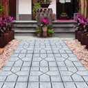 Walk Maker Garden Pavement DIY Maker Reusable Concrete Cement Stone Design for Paving Pavement Patio Walkway 15.75 x 15.75 inch