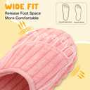 Besroad Kids Slippers Girls Boys House Slippers Adjustable Warm Memory Foam House Shoes Soft Corduroy Bedroom Slides Indoor Outdoor